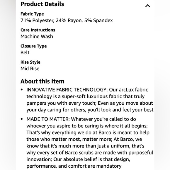 🩺 Grey's Anatomy Signature 2218 Women's Midrise Straight Leg Cargo Pant🩺 NWT - Picture 15 of 16